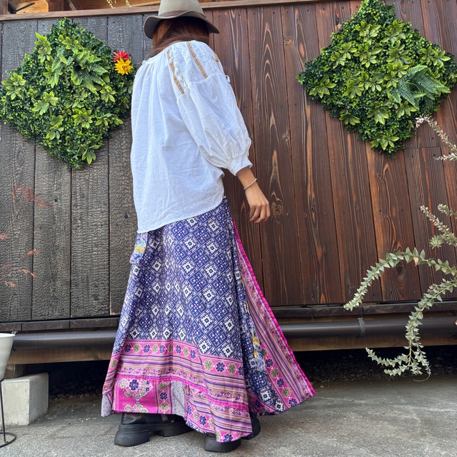 ボヘミアンフリンジブラウス