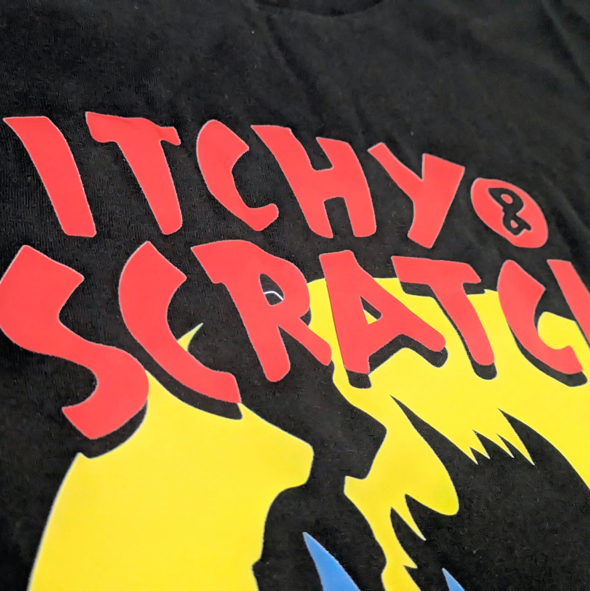 1点物 豪華刺繍 SIMPSON レーシングシャツ USA製 The Simpsons（ ザ・シンプソンズ ) 】『 The Itchy & Scratchy Show