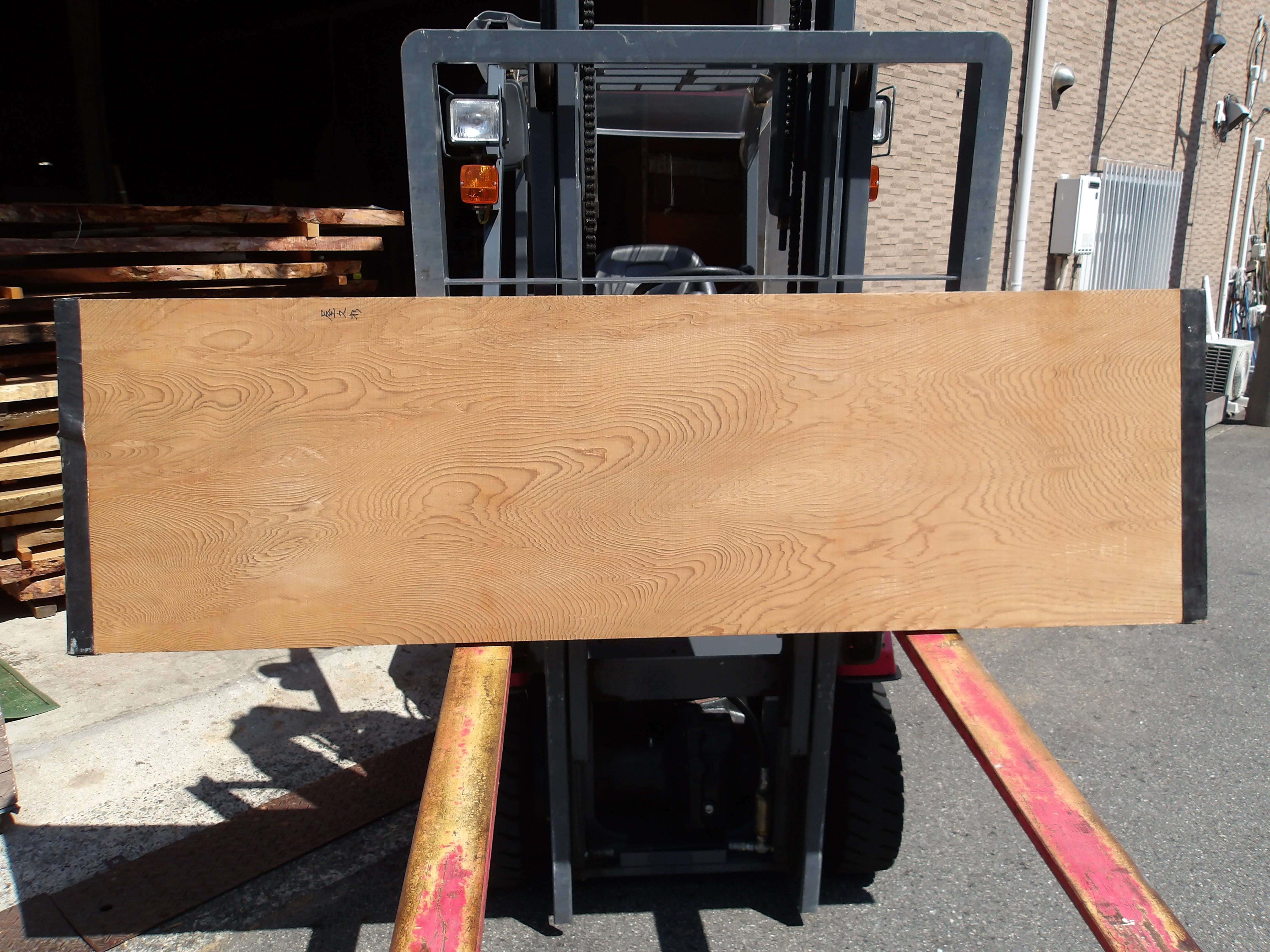 銘木 本屋久杉化粧板 7.5尺×1尺×1.5寸 香木 ハスランマ 自然木目505 銘木 本屋久杉化粧板 7.5尺×1尺×1.5寸 香木 ハスランマ