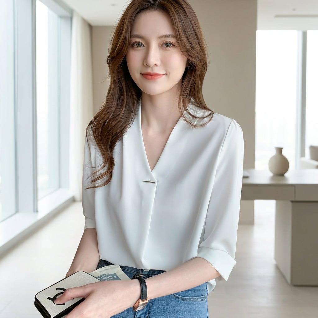 サマーシフォンシャツ(2color) A0931