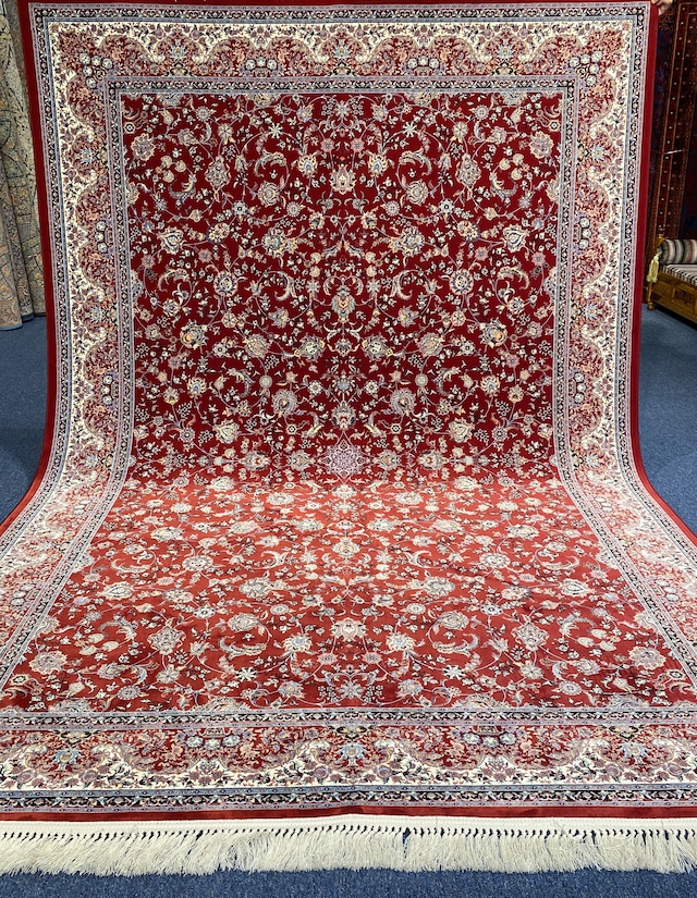 ペルシャ柄絨毯 160×230 新品未使用 ラグ カーペット アイボリー 訳 