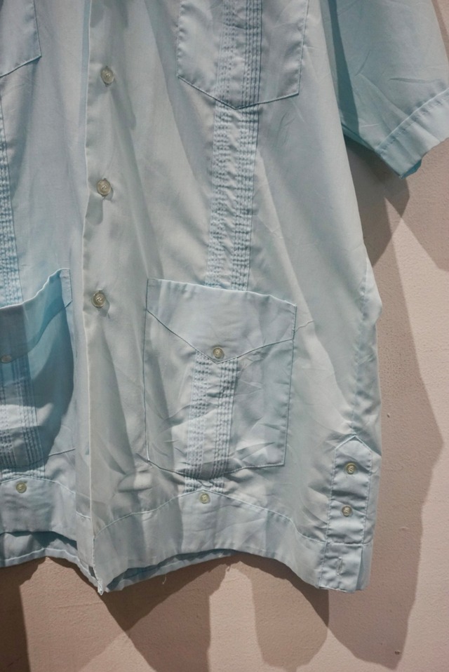 cotton polyester s/s cuba shirt
