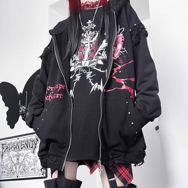 ROTTENGRAFFTY ジップパーカー Lサイズ ROTTENGRAFFTY ゆめまぼろし