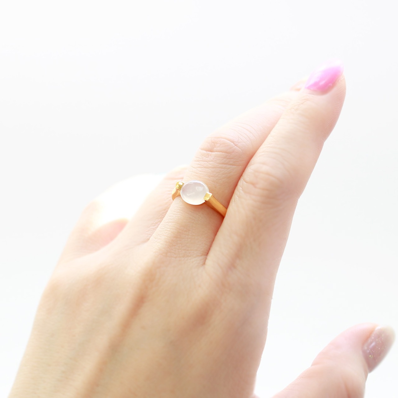 翡翠リング K10YG ice jade A貨翡翠 jd_rg2205