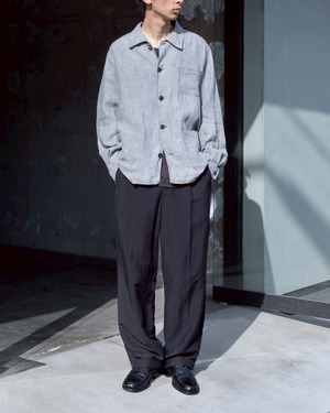 all linen chore jacket / Made In SPAIN