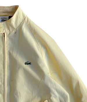 Vintage 80~90s L Harrington Jacket -IZOD LACOSTE / Pastel yellow-
