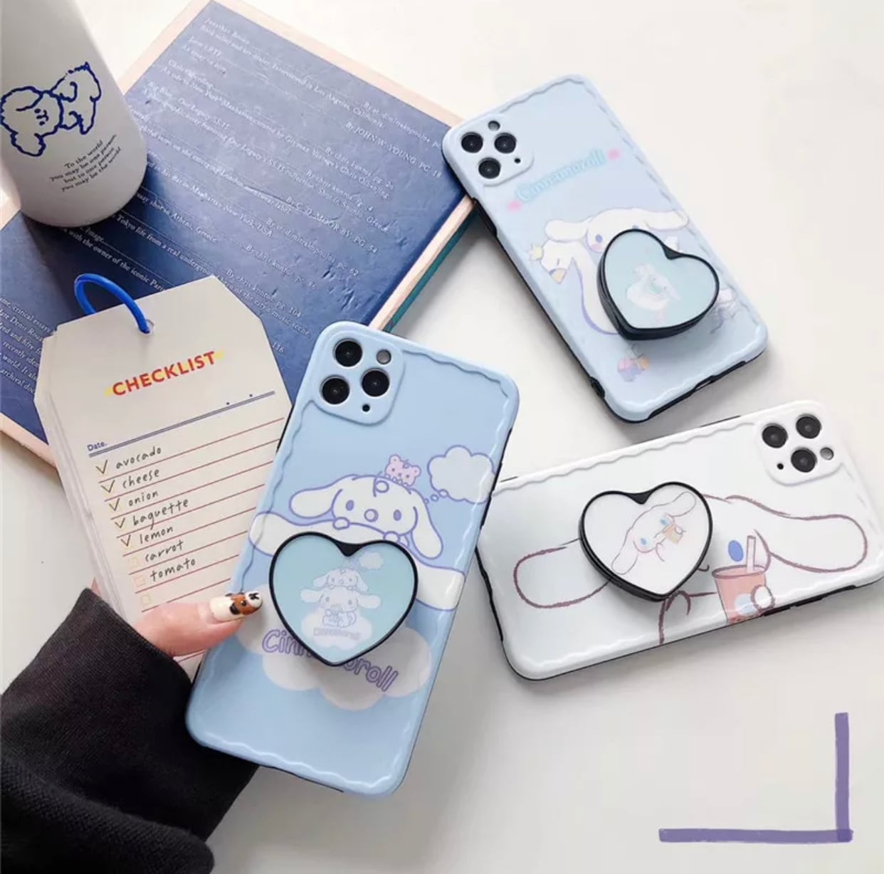 サンリオ シナモロール iPhoneケース スタンドホルダー付き | Sanrio