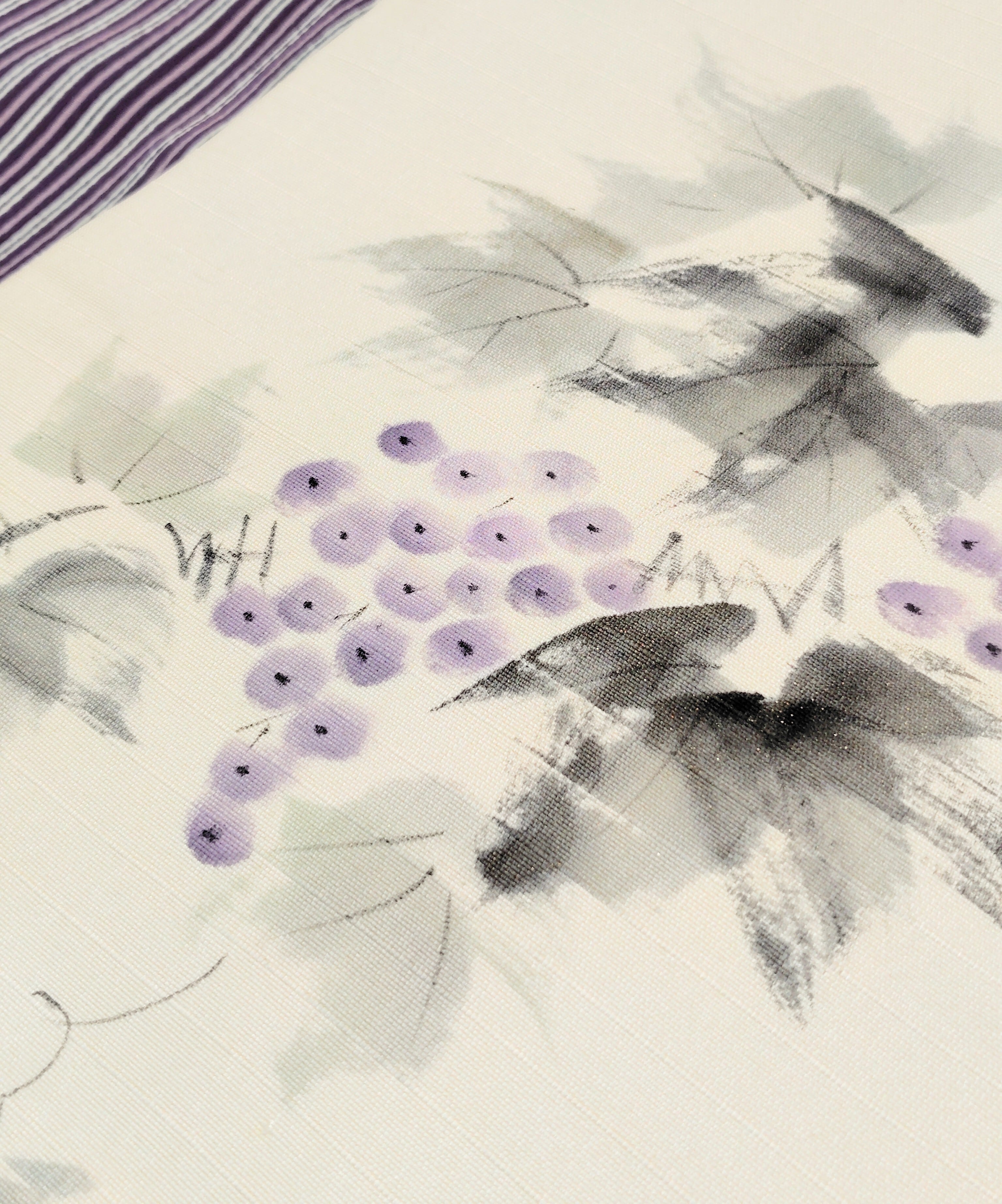 葡萄と葉の織帯　名古屋帯　202507036 葡萄と葉の織帯 名古屋帯 202507036 葡萄と葉の織帯 名古屋