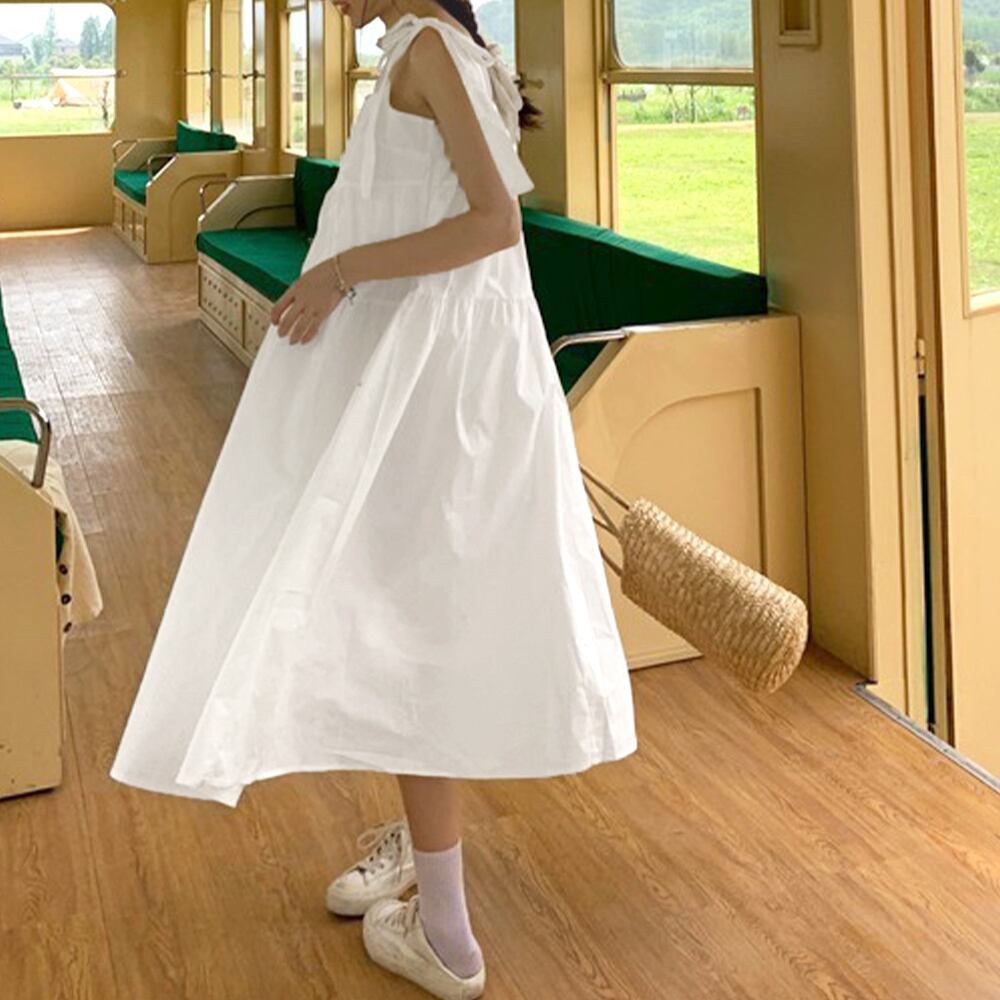 ティアード キャミワンピース レディース 春夏 大人 かわいい きれいめ フェミニン おしゃれ リボン 大人可愛い 大人女子