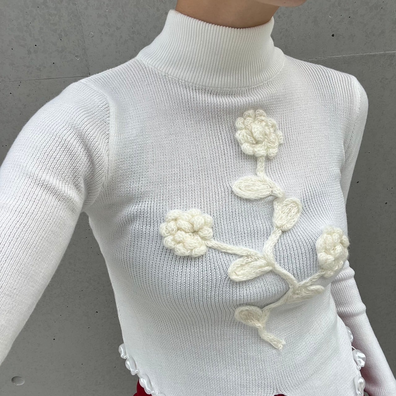 デザインニットタートルネック_LN01198