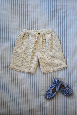 Bonjour Diary / Boy Bermuda - Natural Lace Fabric