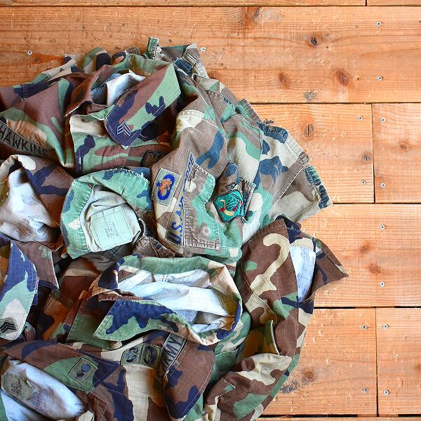 1点物◇実物アメリカ軍BDUウッドランド迷彩柄ミリタリージャケット古着