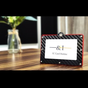 カーボン×本革　IC CARD HOLDER　シンプルタイプ