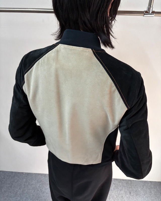【GUCCI by Tom Ford】Suede Leather Zip-Up Bomber Jacket