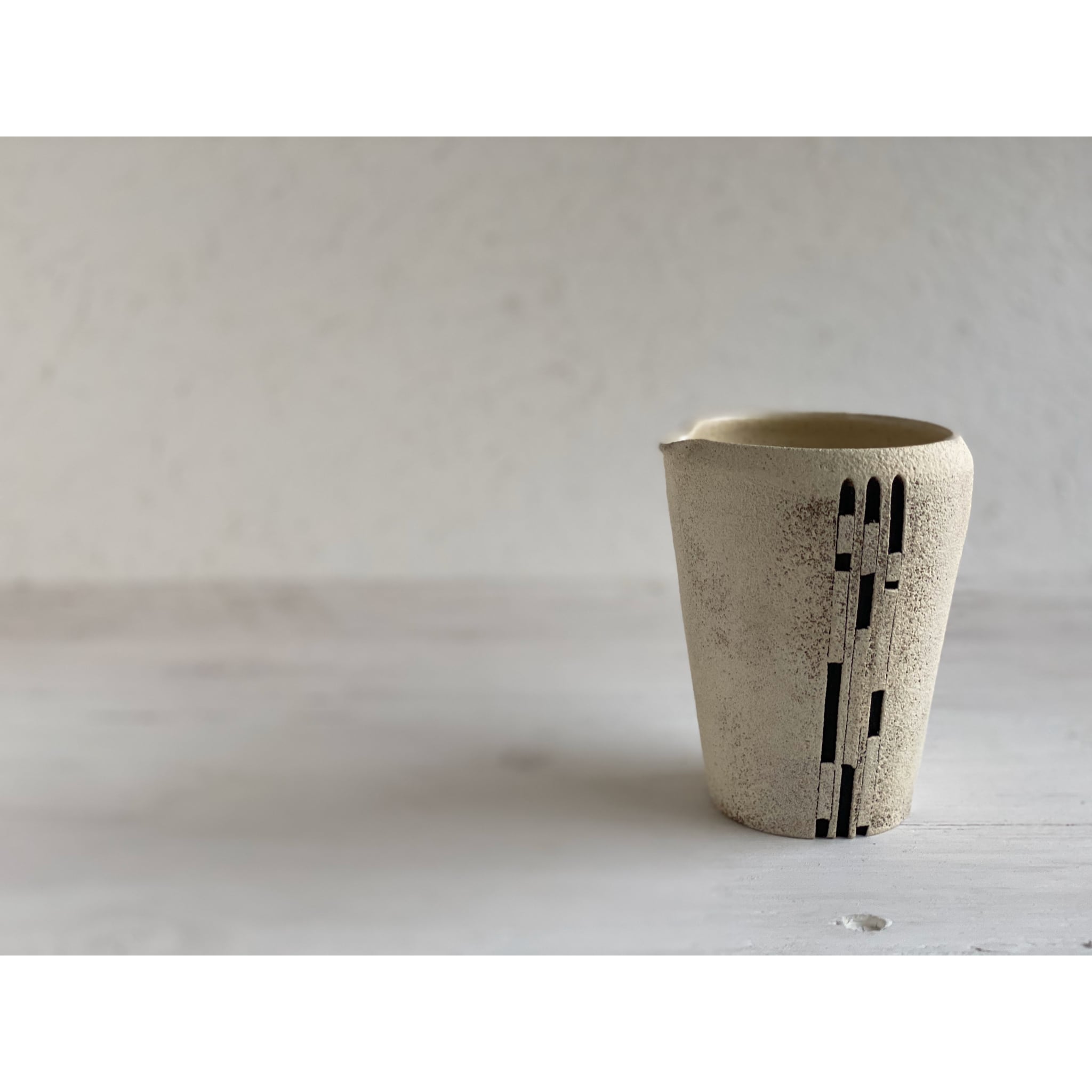 丹波焼 片口 鎬象嵌（しのぎぞうがん） 約200cc