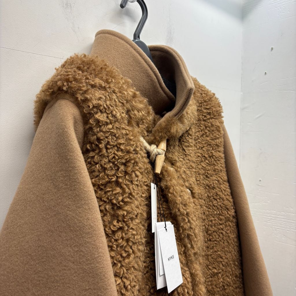 HYKE ハイク 25AW Double Face Faux Sherling Duffle Jacket ダッフル