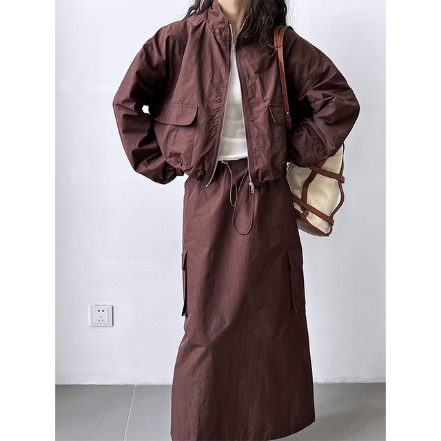 military short jacket & skirt set　10403