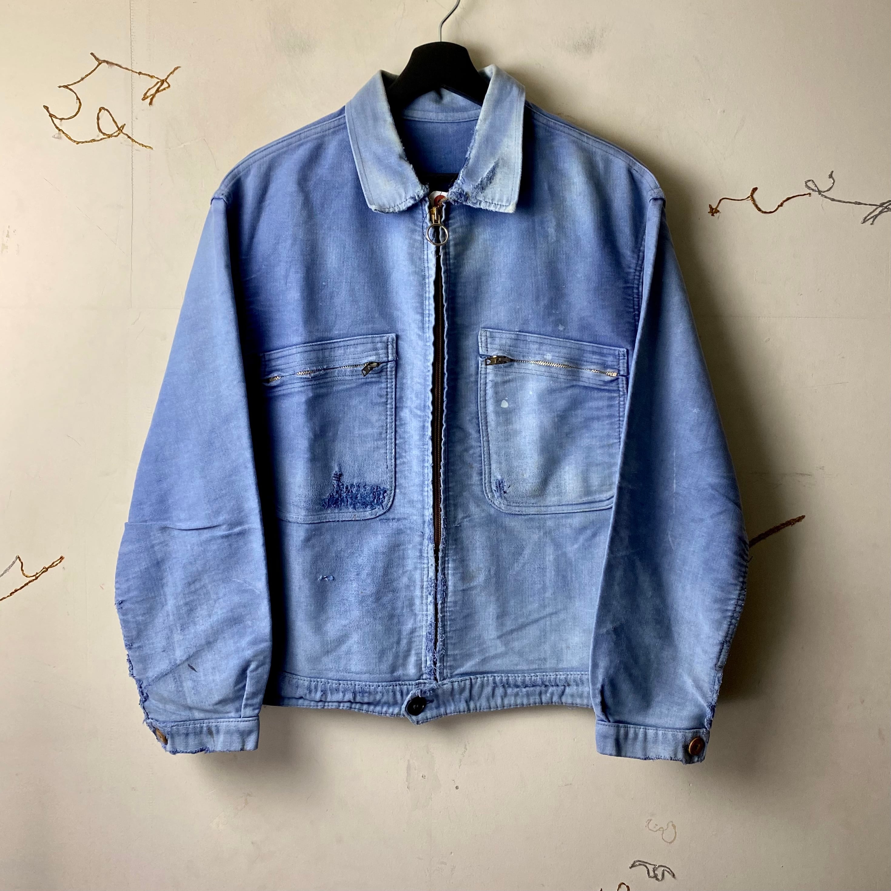 vintage blue jacket