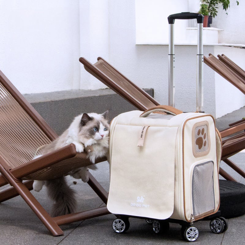 ZXZMX ペットカート キャリーカート 折りたたみ式 ポータブル アルミ