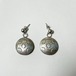 Vintage Southwestern Fred Harvey Style Sterling Concho Dangle Pirced Earrings
