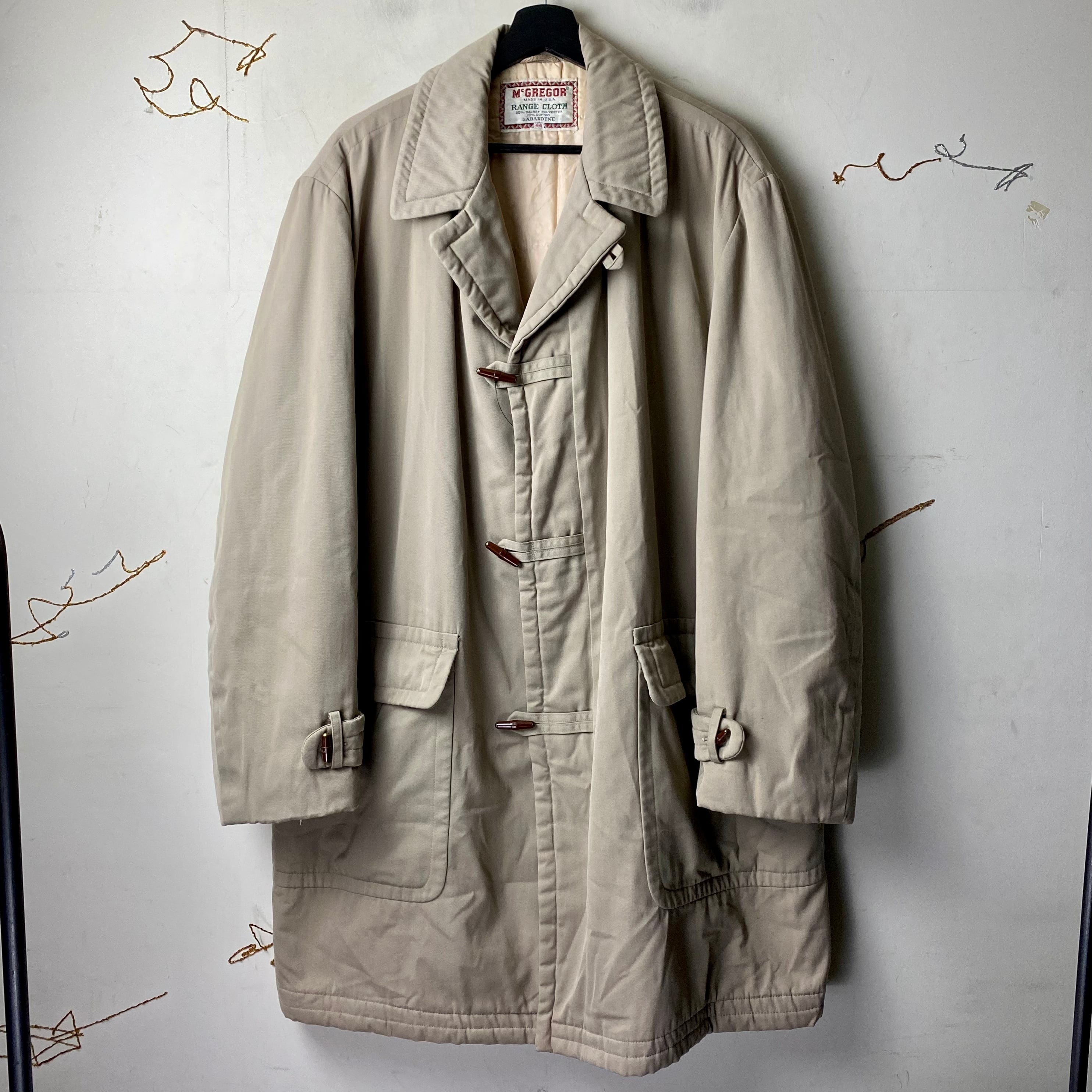 vintage 1960's McGREGOR gabardine toggle coat | NOIR ONLINE