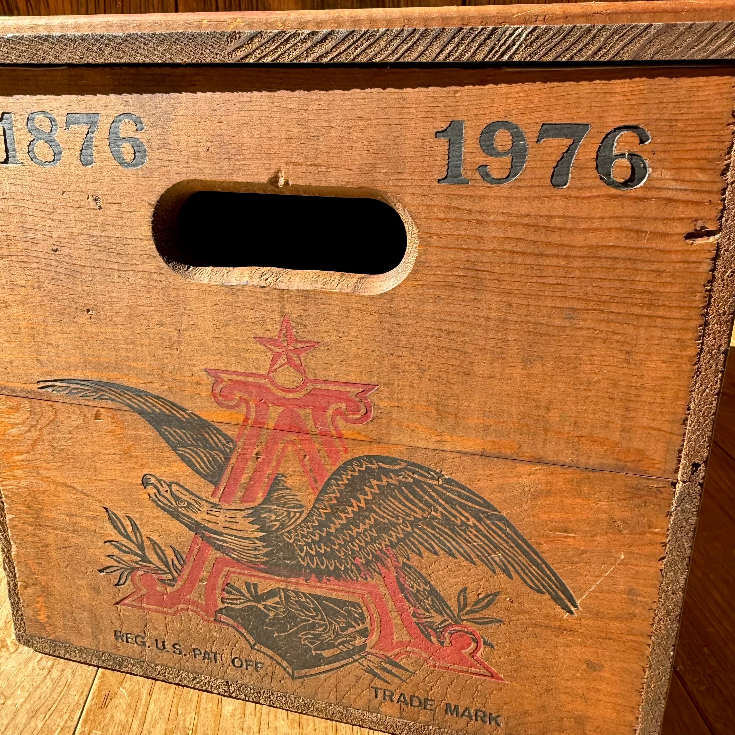 Vintage BUDWEISER Wood Box 木箱 バドワイザー 収納 ディスプレイ