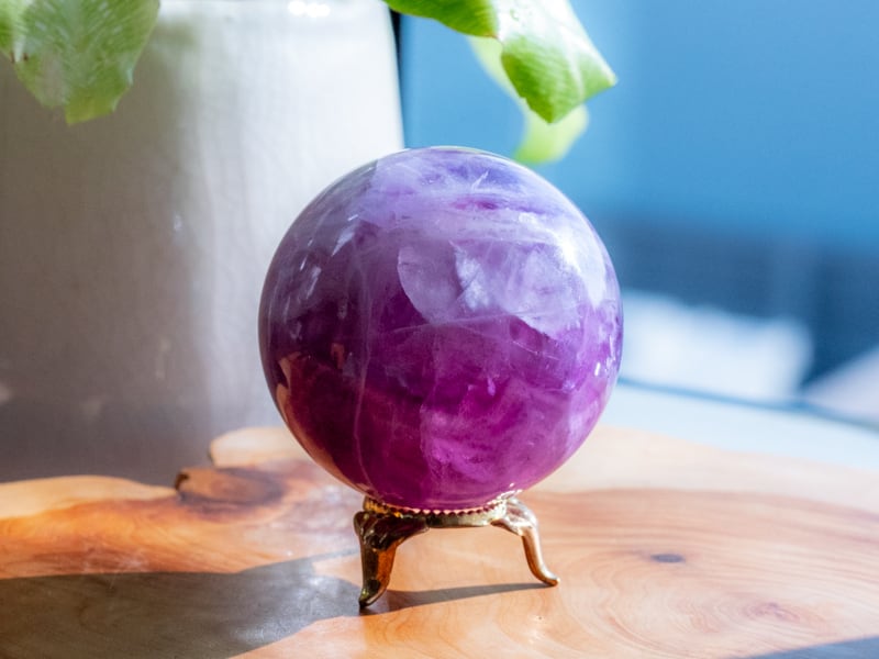 ファンタスティックパープルフローライト【スフィア】O300-249