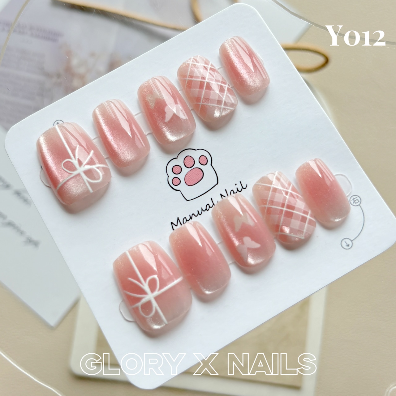 Y012 ネイルチップ サイズXS/S/M