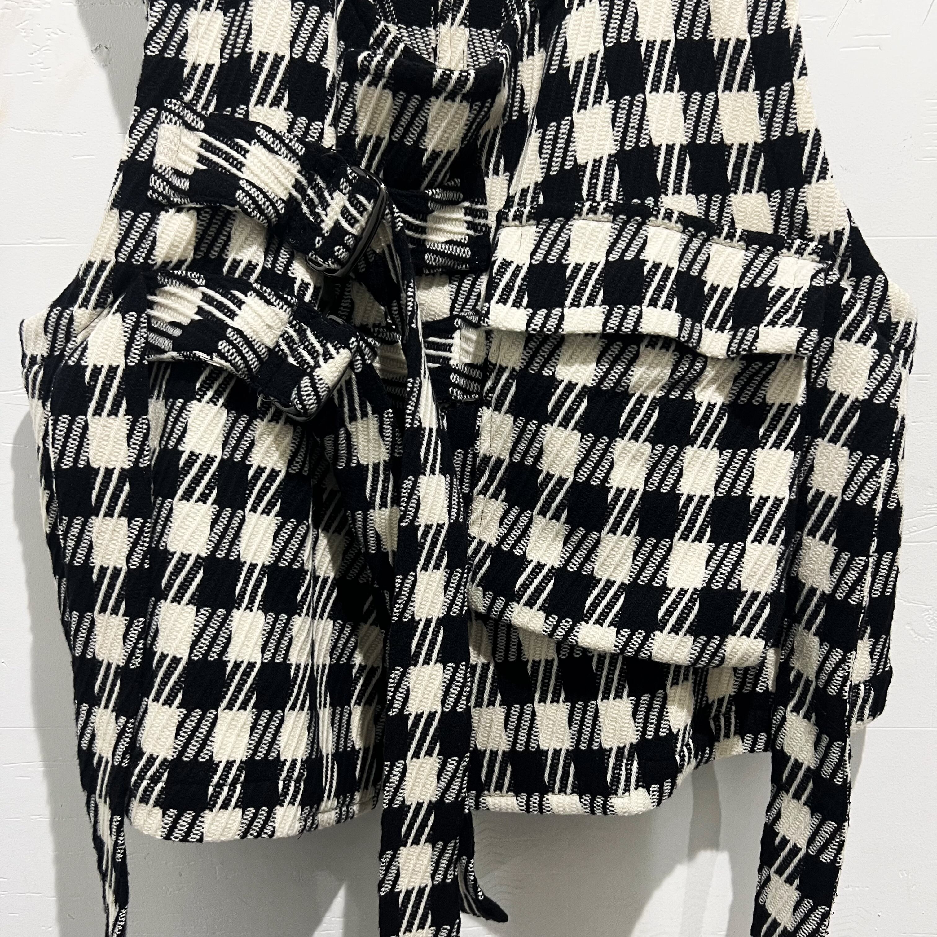 UJOH ウジョー 20AW Big Pocket W Belted Vest ベスト チェック