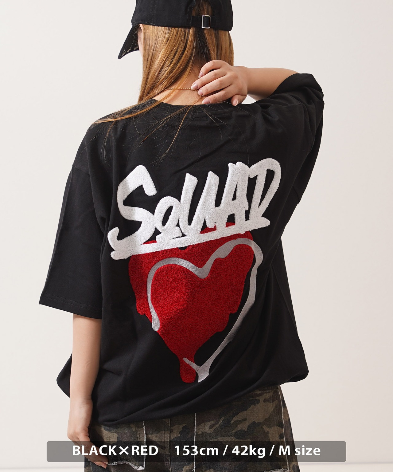 ◆ハートサガラ刺繍 スウェットTシャツ◆ng-46225