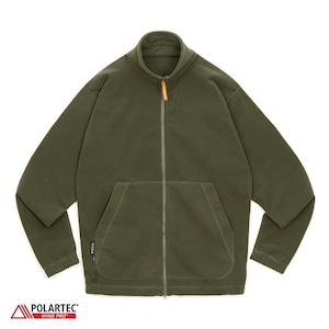 RIDGE MOUNTAIN GEAR　Fleece Lazy Jacket　リッジマウンテンギア　フルジップファスナー フリースジャケット　オリーブグリーン / アンビルグレー / ブラック