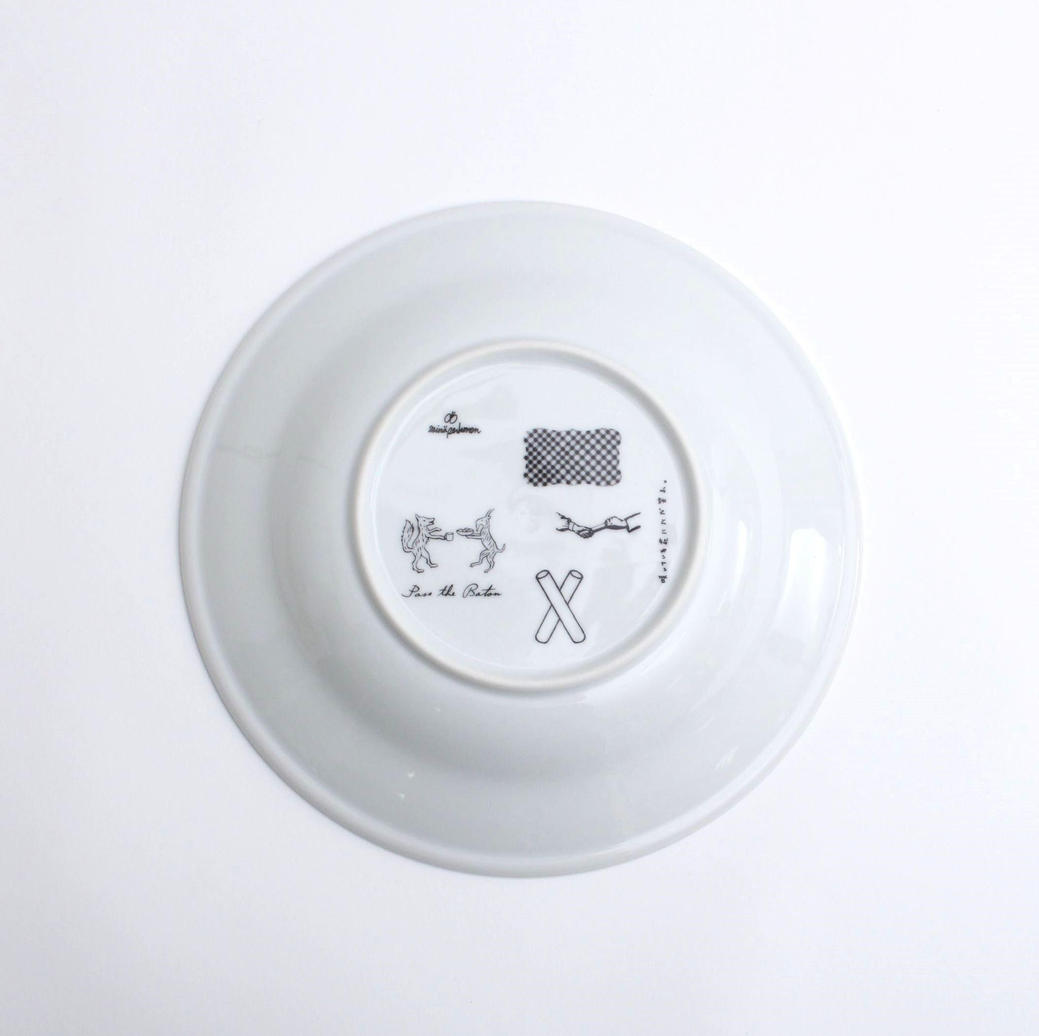 minä perhonen×PASS THE BATON / Remake tableware Deep Plate