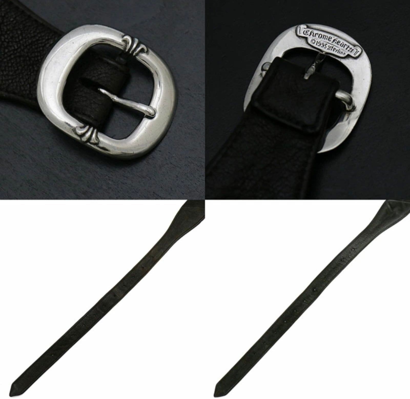 CHROME HEARTS クロムハーツ デストロイレザー セメタリークロスパッチ