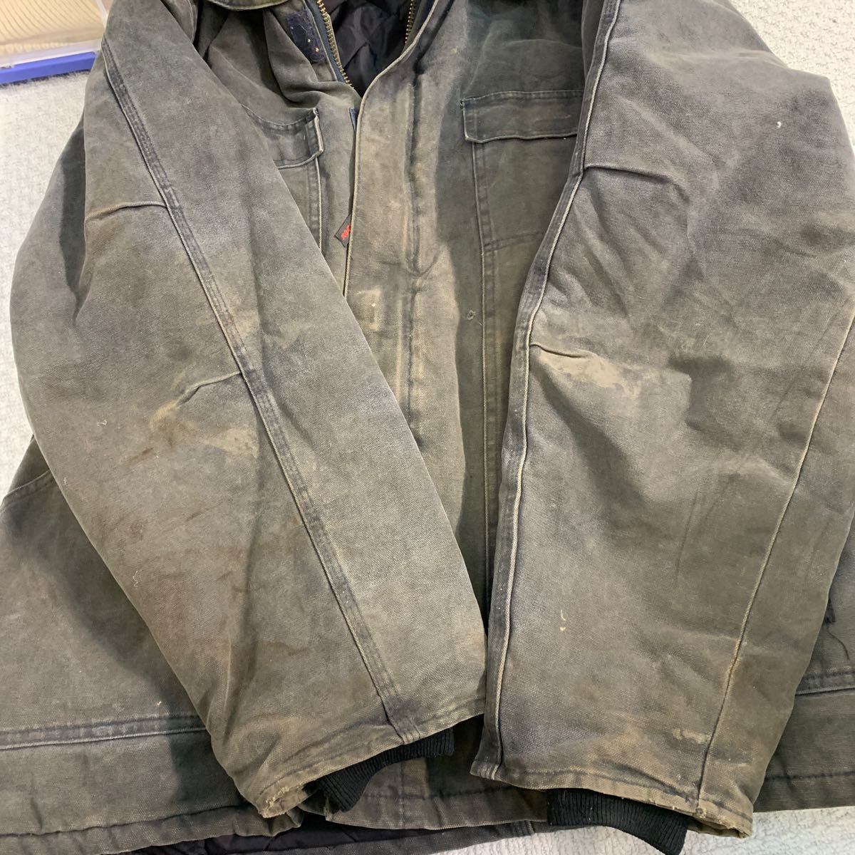 TOUGH DUCK 中綿 ジャケット XL ブラック タフダック ダック ポケット