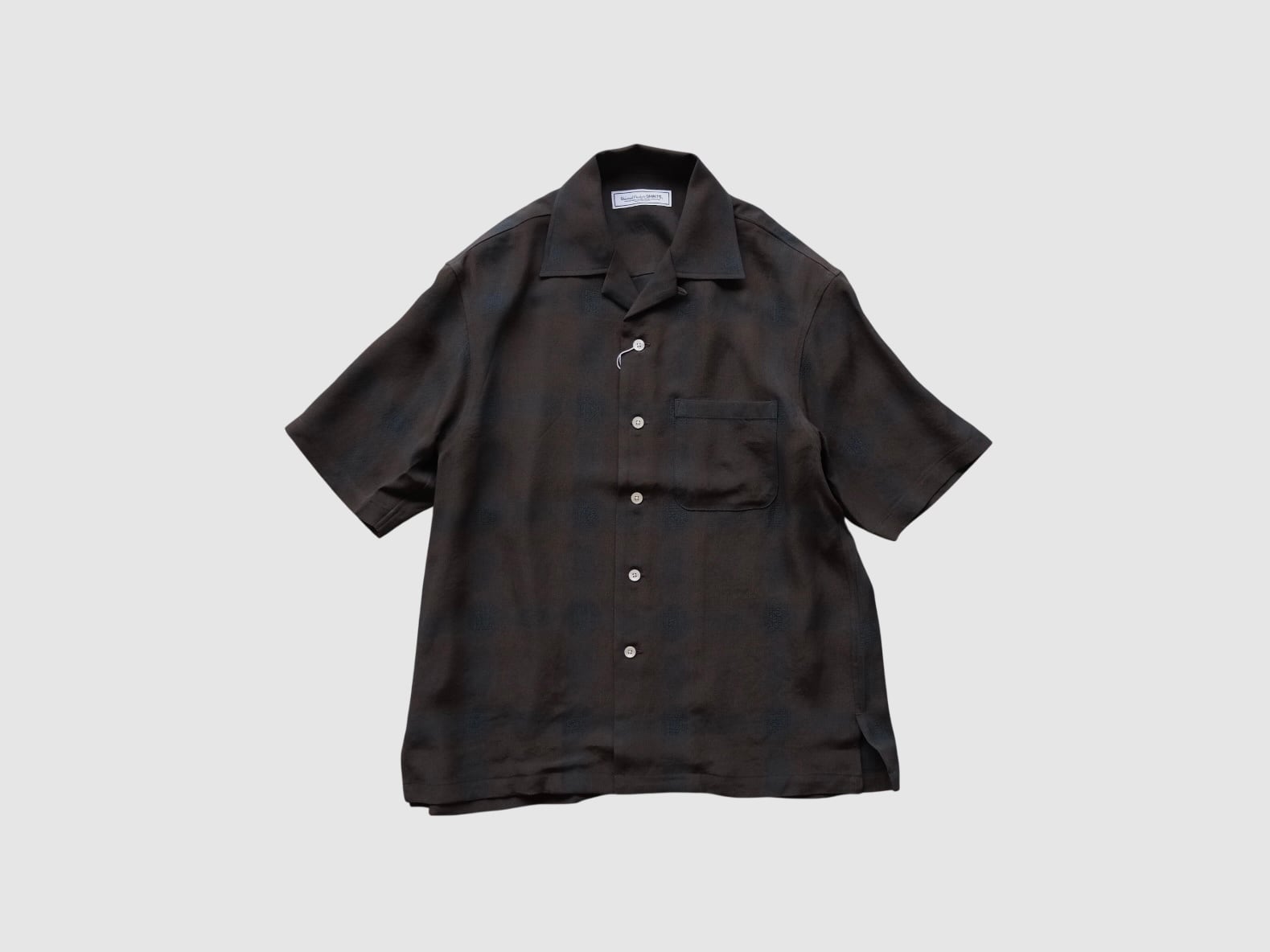 トップス UNIVERSAL PRODUCTS. BORDER L/S POLO UNIVERSAL PRODUCTS.” BORDER L/S POLO BLACK” | Lapel online store