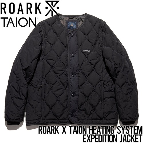 2023年モデル ヒーティングジャケット THE ROARK REVIVAL ロアークリバイバル ROARK x TAION HEATING SYSTEM - EXPEDITION JACKET RJJ950 BLK 日本代理店正規品L