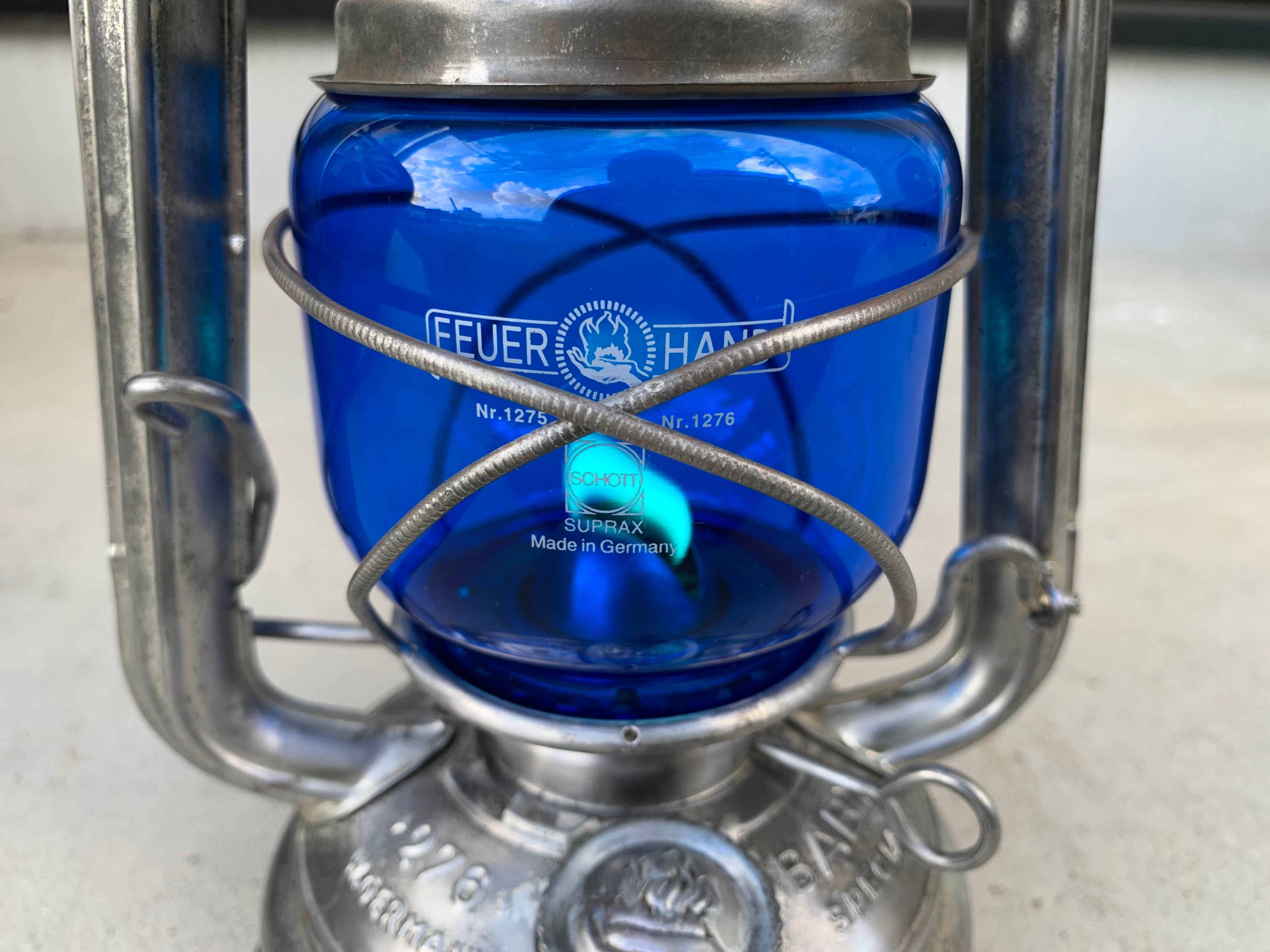 ブルー feuerhand 275 276 BAT158 159 ホヤ グローブ | Oldman's lantern