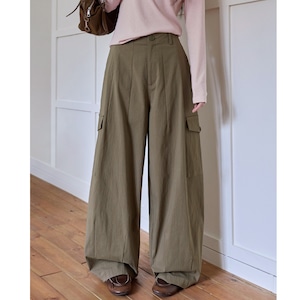 side pocket loose long pants