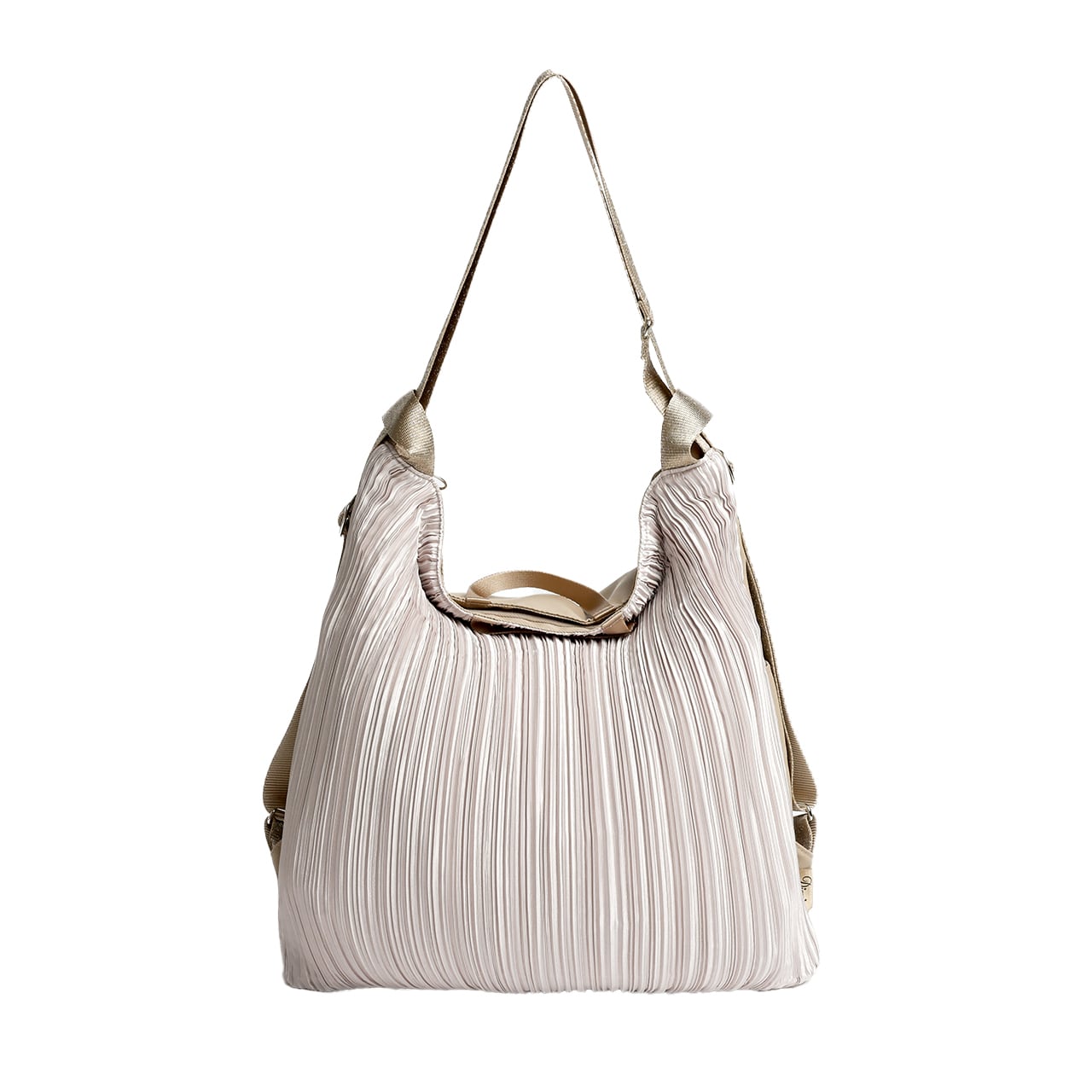 カラフルプリーツ2WAYシャインリュック(DSP-911)#560アッシュベージュ