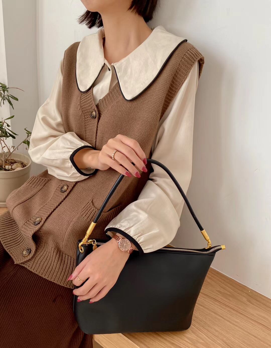 柄ハンドバッグ