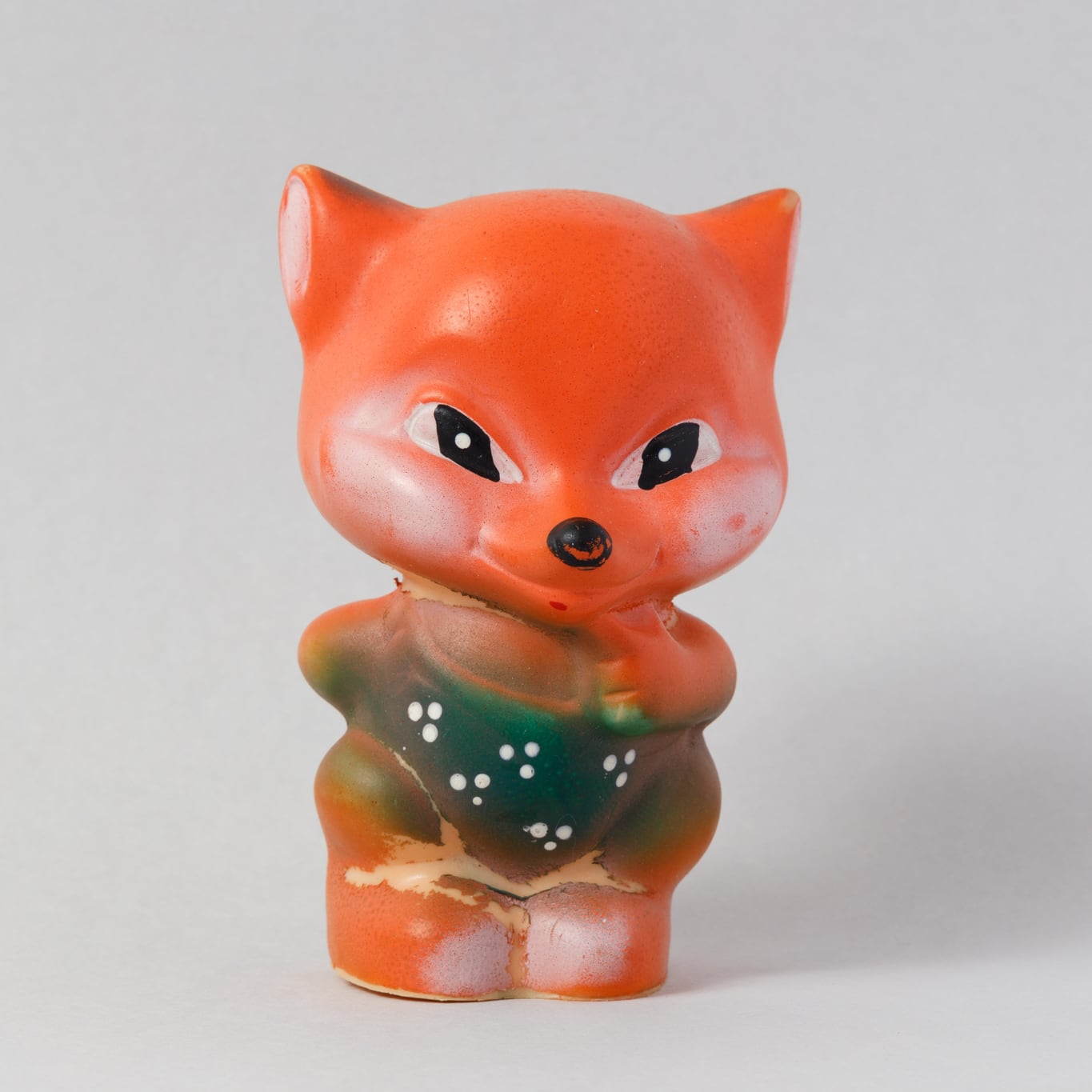 ヴィンテージ 旧ソ連 おもちゃソフビのキツネ 0072