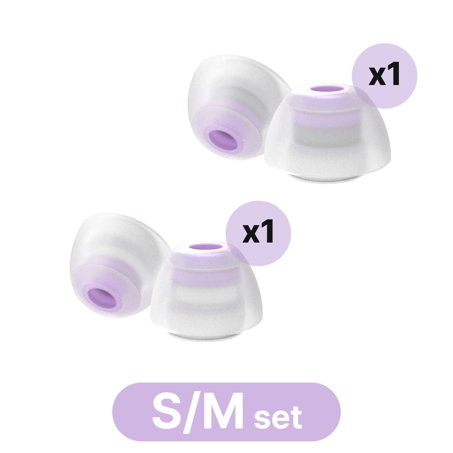 LEPIC nuon 空間音響イヤーピース for AirPods Pro用 VOICE+ 2ペア入り