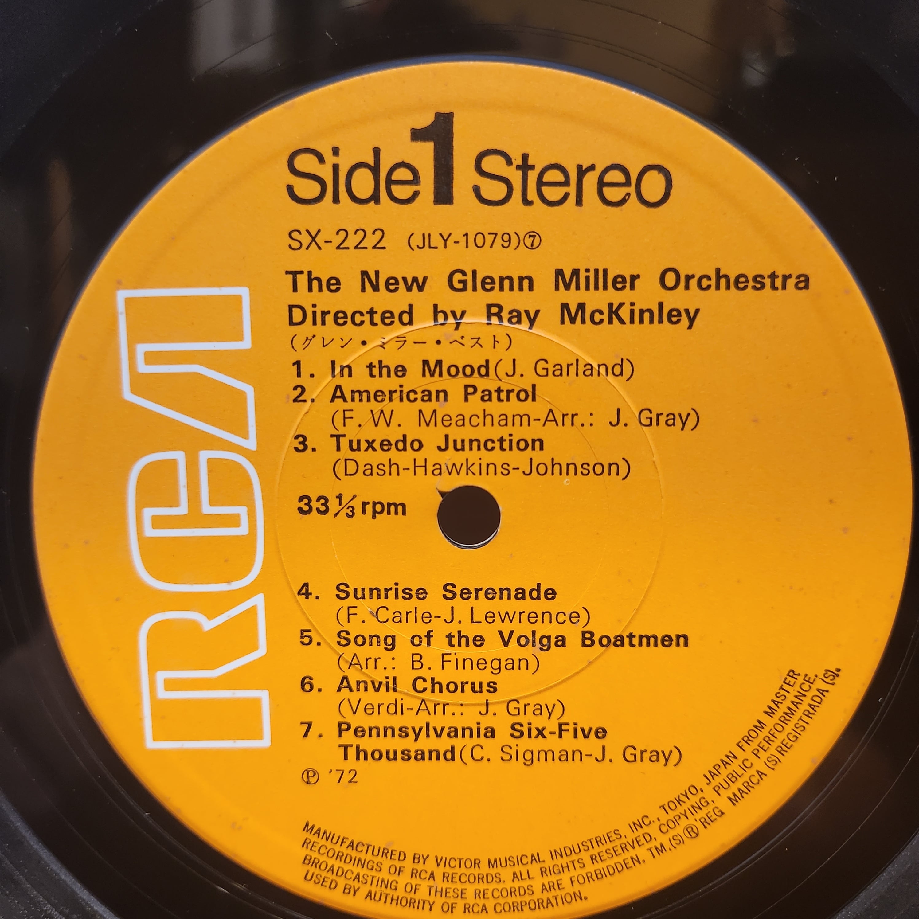 The New Glenn Miller Orchestra / The New Glenn Miller Orchestra Under The Direction Of Ray McKinley [SX-222] - 画像4