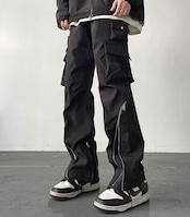 【お急ぎ発送】【M~3XL展開】ジップラインカーゴパンツ(P00035)