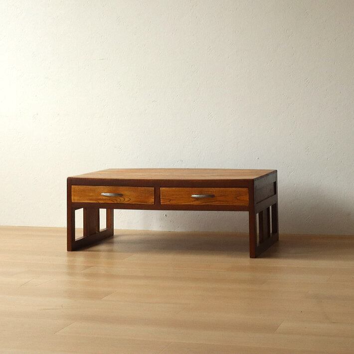 昭和レトロ 木製テーブル 引き出し付 販売済み jj526□昭和初期の木製