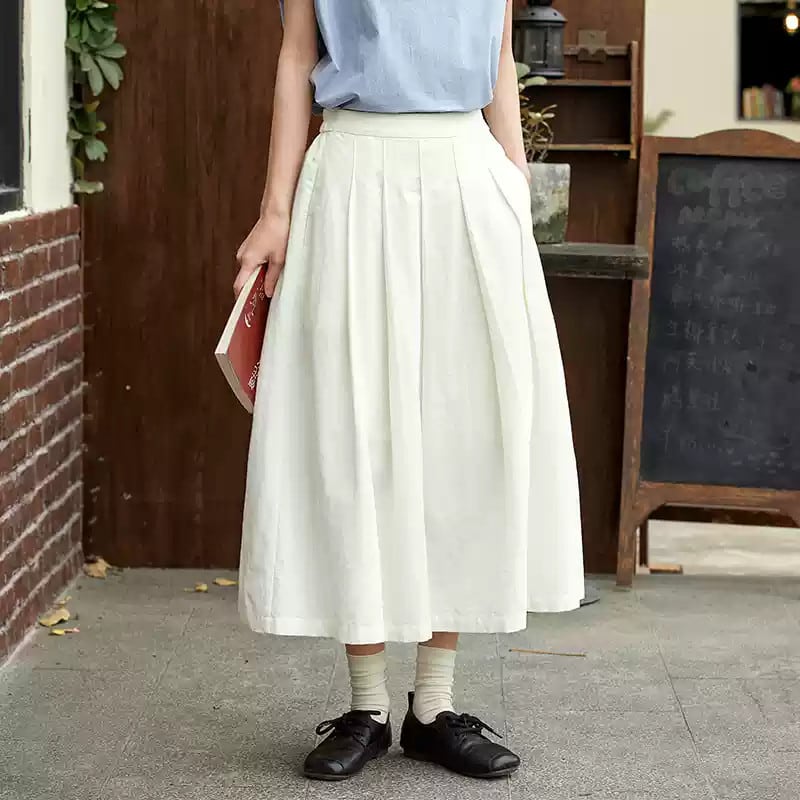 ルーズプリーツスカート M1227