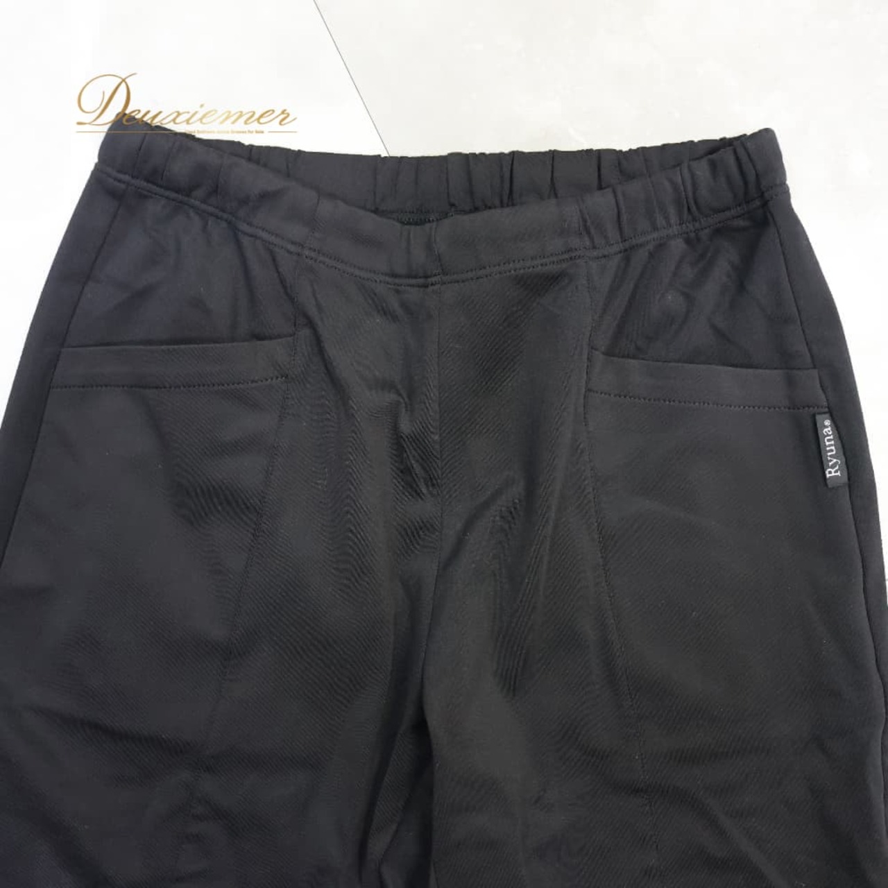 スポーツウェア まとめ売り 全3点 セット ブラック系 グレー系 リュウナ Ryuna レギンス スパッツ ヨガウェア ズボン ボトムス 黒 無地 スカート付き シンプル スポーツ ランニング 運動 運動着