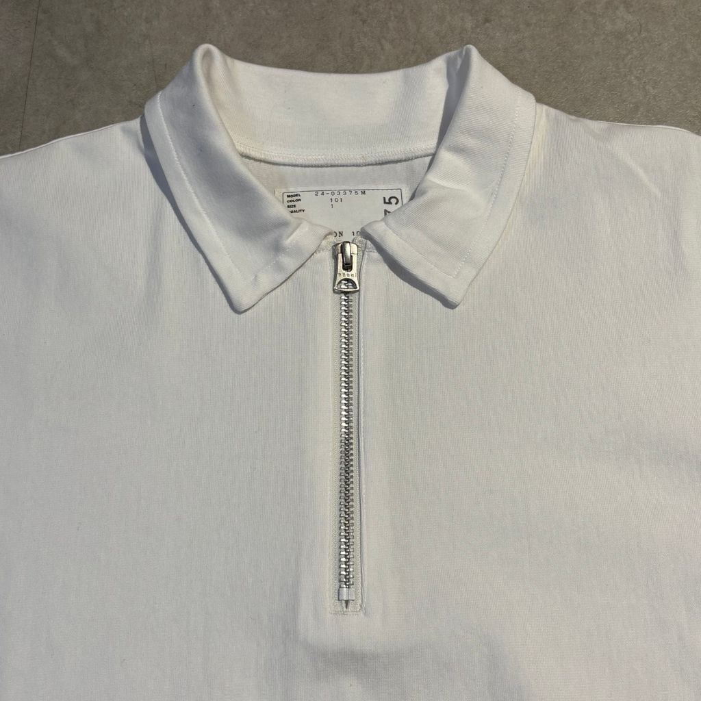 新品】sacai cotton pullover サカイ ポロシャツ 【公式通販】