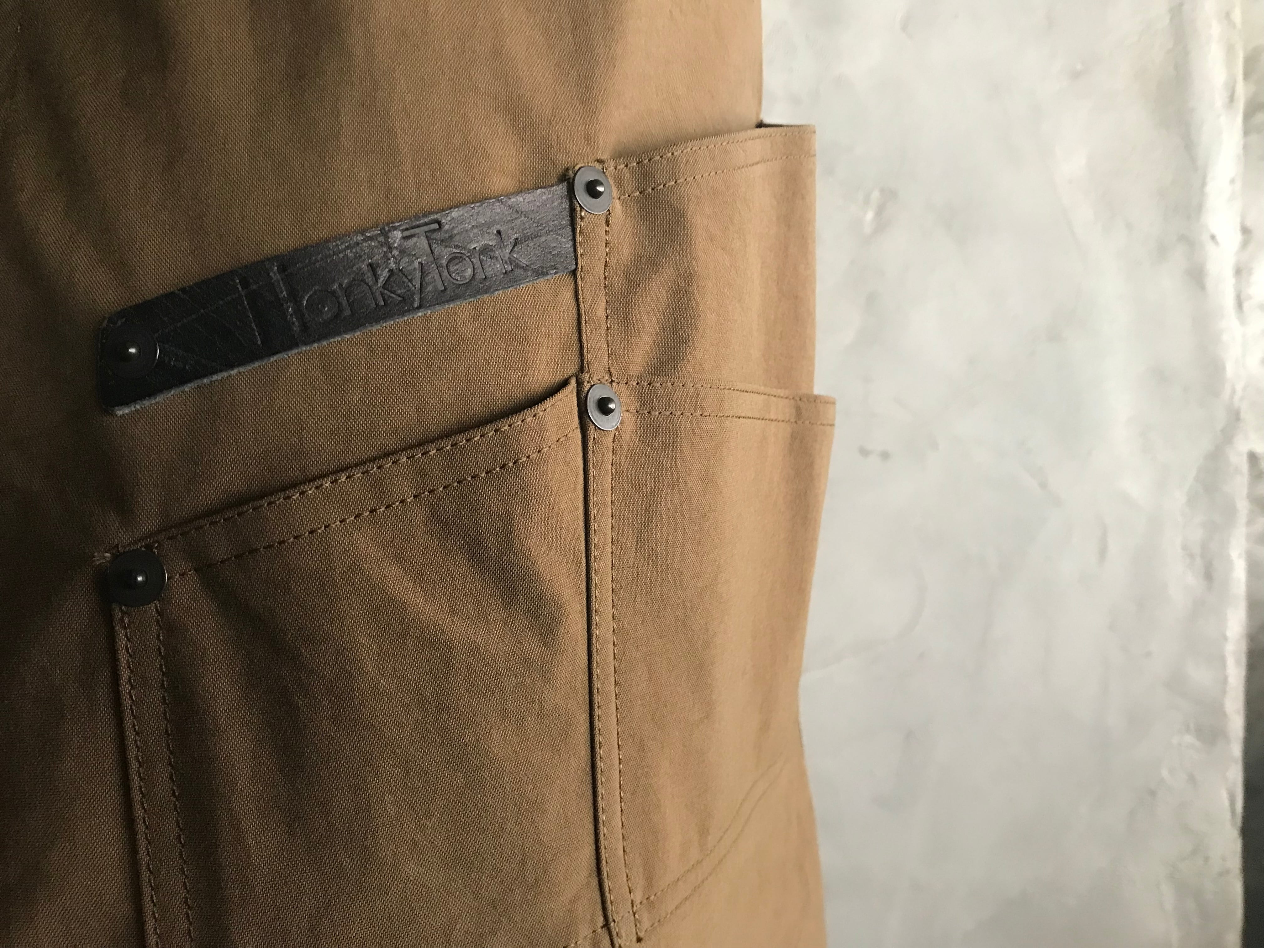POCKETS エプロンkhaki (nylon chino)
