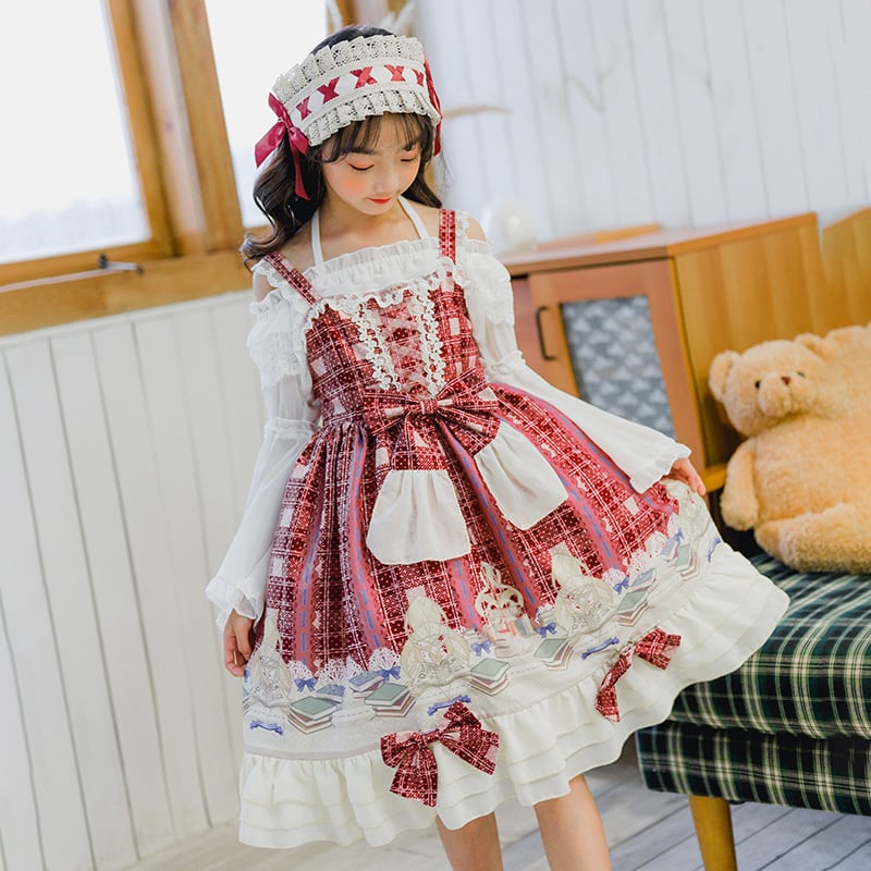 3551ロリータ服　ガールズ　ロリィタ服　ロリィタドレス　女の子　子供　キッズ　lolita　ロリィタワンピース　ロリータドレス　ロリータワンピース　 コスプレ衣装　コスチューム